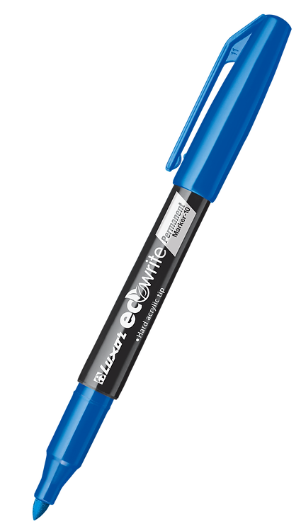 Luxor Eco Permanent Marker Fine Blue   Buy in Multiples of 12 