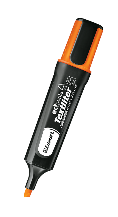 Luxor Highlighter Orange  made using 73 postconsumer recycled materials  Buy in Multiples of 12  Buy in Multiples of 12 