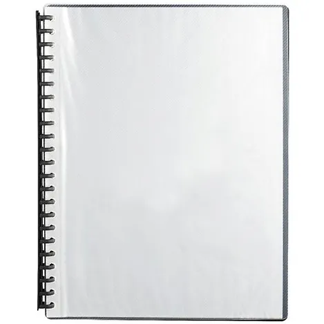 Display Book Clear Cover Black Covers A4 Refillable 20page  Buy in Multiples of 10 
