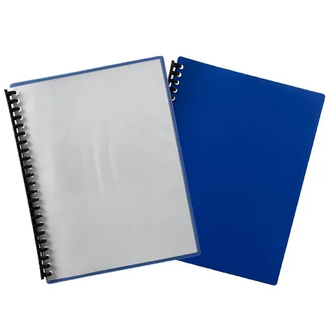 Display Book Clear Cover Blue A4 Refillable 20page  Buy in Multiples of 10 