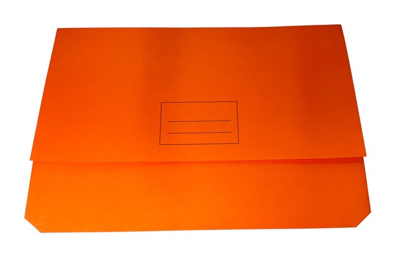 Manila Board Document Wallet  Orange 345mm x 235mm