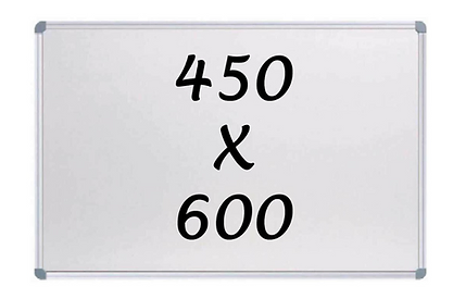 Premium Whiteboard 450mm x 600mm  Aluminium Frame Dry Erase Writing Board for Office School  Home