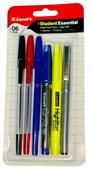 Luxor Student Essential  Pack of 6 Writing  Highlighting Set