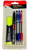 Luxor Study Mate 2 Pack of 5  Text Marker Permanent Marker  Ball Pens