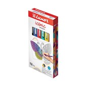 Luxor Iconic Pen  12 Assorted Colours per Pack Buy in Multiples of 12