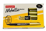 Luxor Metallic Marker Gold  Silver  Pack of 12 Bullet Tip Pens