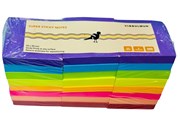 Bibbulmun Super Sticky Notes 50mm x 50mm  Assorted Colours Pack of 24 2400 Notes