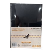 Bibbulmun Binding Cover Leathergrain 300gsm A4 Pack 100 Black