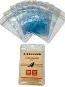 Bibbulmun ID Pouch Soft Portrait 65mm x 95mm reusable Card Holder pre punched for easy clip  chain  or lanyard attachment  available in handy Pack 10