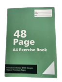 A4 Exercise Book 48 Pages  8mm Ruled  70gsm Premium Paper  School Notebook Buy in Multiples of 12