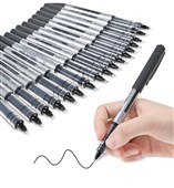 Eyeye Roller Ball Pen Black 05mm  Smooth Writing Liquid Ink Pen Pack of 12