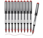Eyeye Roller Ball Pen Red 05mm  Pack of 12  Smooth Fine Writing Pens