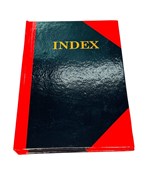 Notebook A4 Hardcover Indexed AZ Ruled 200 Page Red  Black 100 Leaf  200 Pages Gloss Cover  Buy in Multiples of 6 