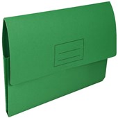 Manila Board Document Wallet  Green 345mm x 235mm