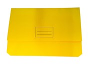Manila Board Document Wallet  Yellow 345mm x 235mm
