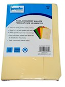 Manila Document Wallets FC Size Pack10 Assorted Colours