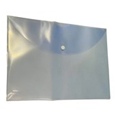 Light Blue Document Wallets A4 Size with Button Closure  Pack of 10