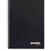 Premier A4 Spiral Notebook  120 Pages 7mm Ruled  FSC Certified Recycled Paper Pack of 5
