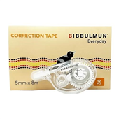 BIBBULMUN Correction Tape 5mm x 8m  Box of 12